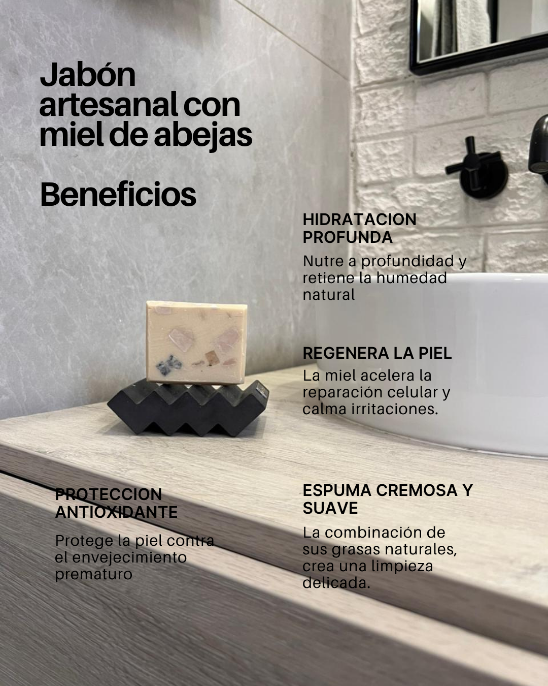 Jabon con miel de abejas