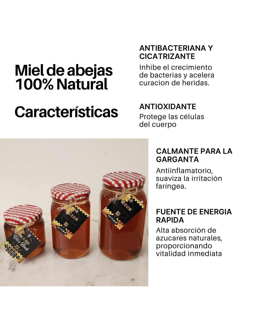 Miel de abejas 650gr
